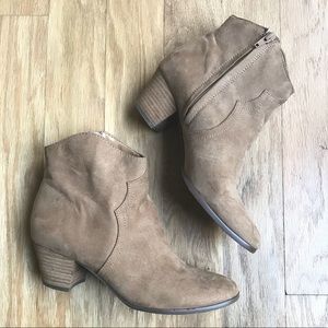 Carlos Santana Suede Booties